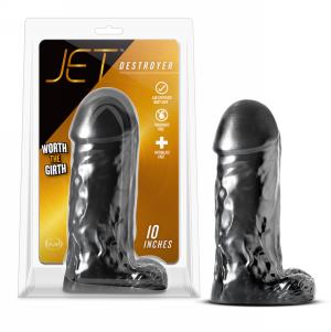 Destroyer Dildo - Carbon Metallic Black
