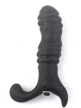 Interesting and interesting massager * 100% waterproof *medical silicone * Silent, <40dB * Single frequency vibration * (AAA battery) * Color: black * 120*70MM