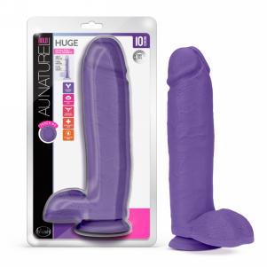 Au Naturel Bold Huge 10 Inch Dildo - Purple — 2