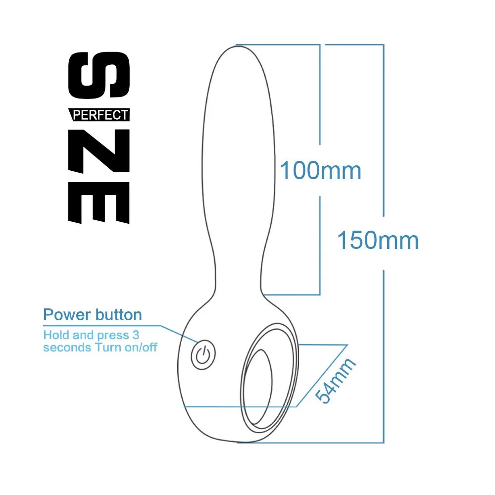 TB-A295 Vibrating Plug For Anal/Vaginal