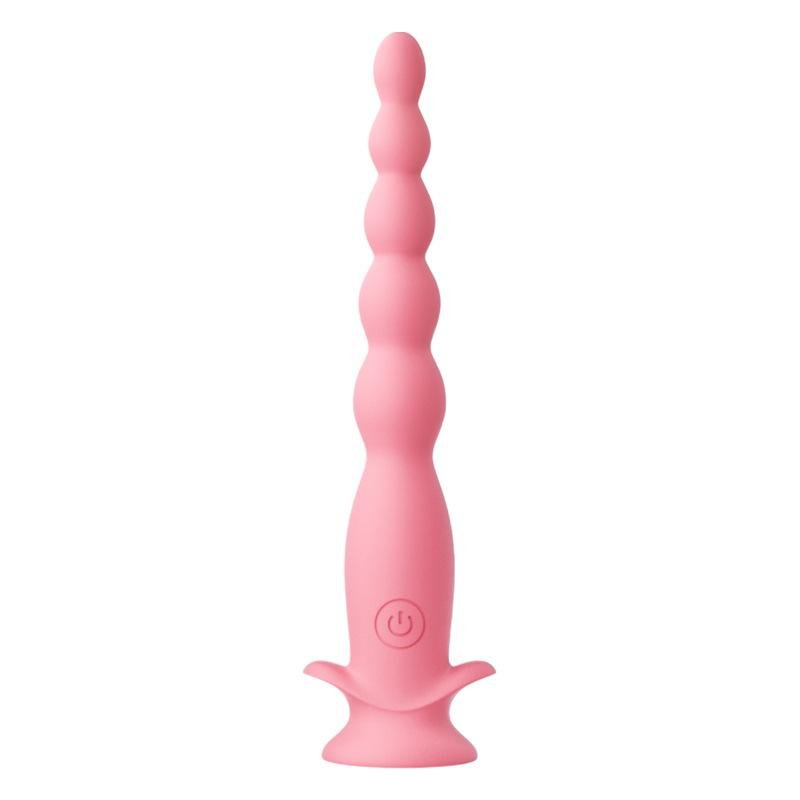 TB-A271 Vibrating Anal Beads With a Suction Base