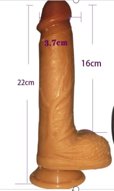 the material：all the inclusive silicone  *Color：nature *Size：22*4*17cm *weight：447g *10 frequency vibration