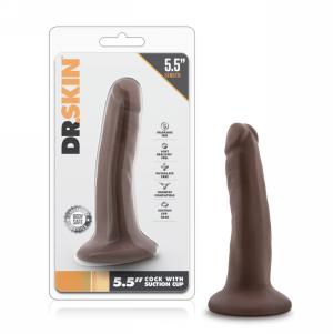 5.5 Inch Cock With Suction Cup - Chocolate
