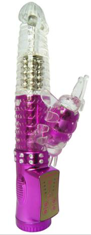 Vibrating Rotating Massager with TPE Sleeve (Rechargeable)