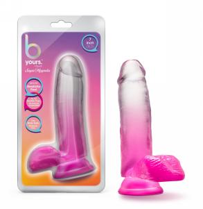 Sugar Magnolia 7 Inch Dildo - Fuchsia