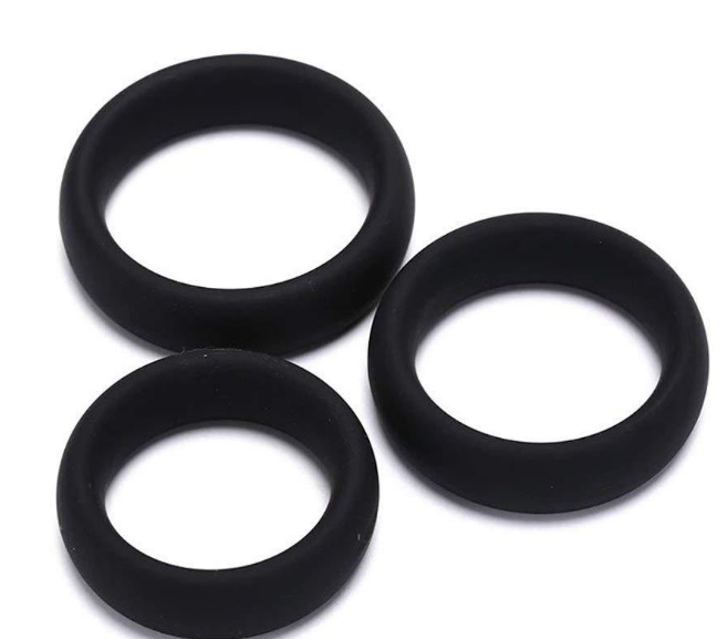 Silicone Ring Set S:40mm M:45mm L:50mm - Cock Rings