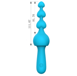 Material: Silicone Size: 181*42mm Weight:82g Function description: 10 frequency vibration Charging mode：Pin Charging