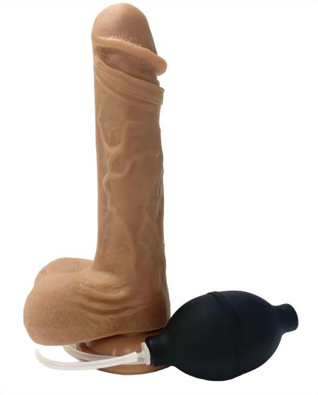 22cm Liquid Silicone Dildo with Ejaculation Effect - Realistic