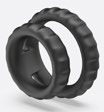 Dual Vibrator Black - Cock Rings