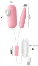 Sucking and licking vibrating egg