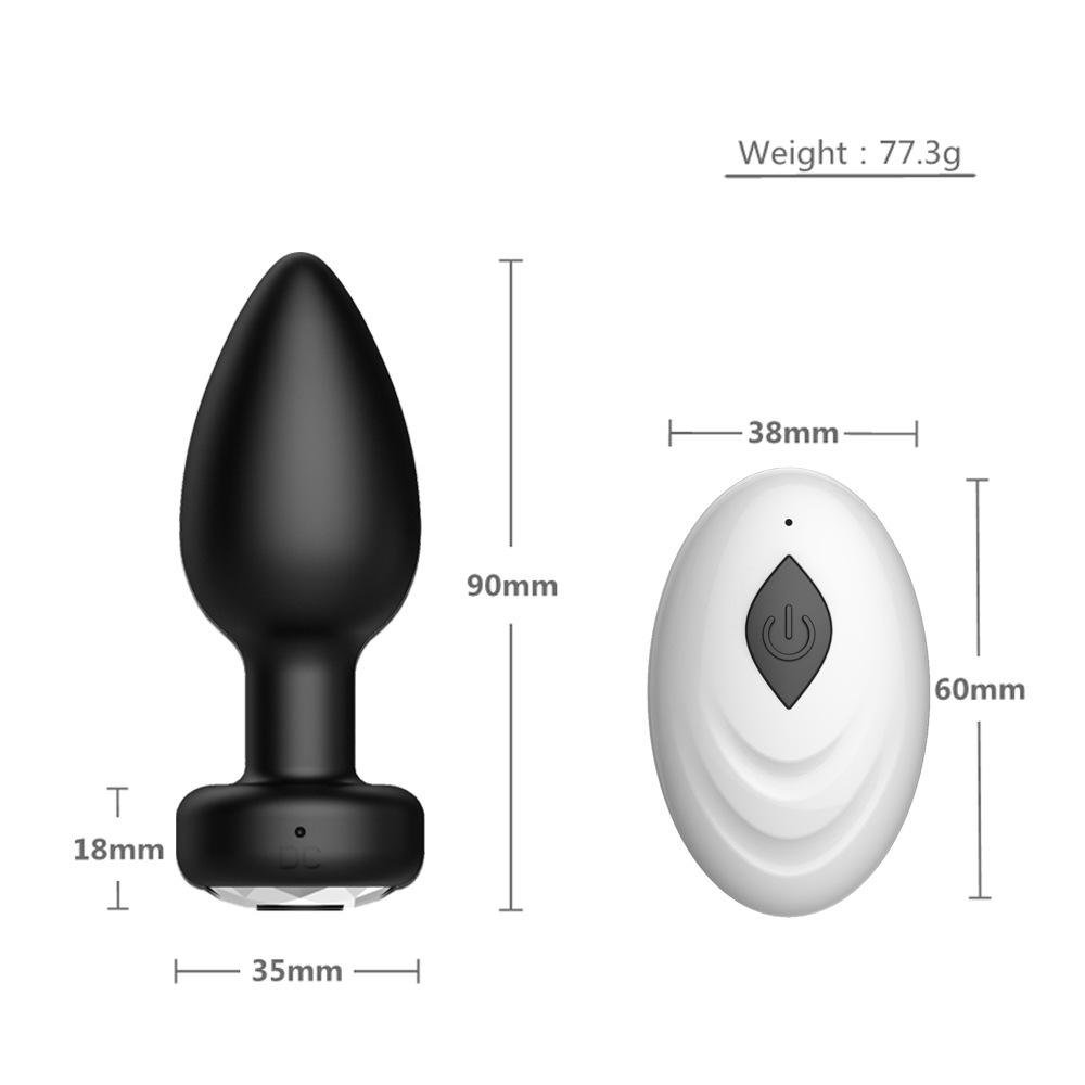 StealthVibe Mini Vibrating Metal Anal Plug With Wireless Control