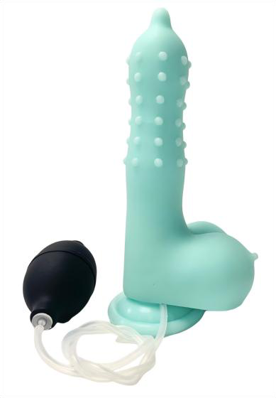 21.5cm Liquid Silicone Dildo with Ejaculation Effect
