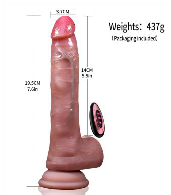 Simulation Vibrating Dildo 19.5cm - Realistic
