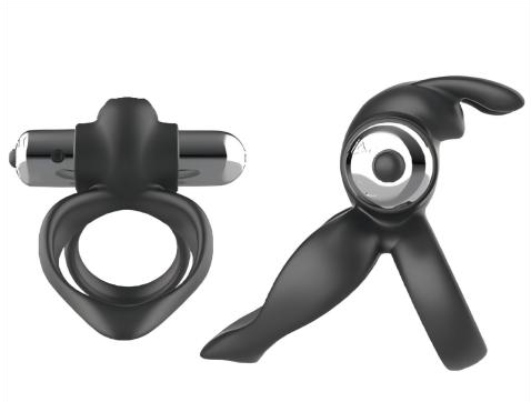 Prostate Stimulator & Cock Ring 7.8x7x7cm Silicone