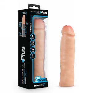 3 Inch Silicone Penis Extender - Beige — 2