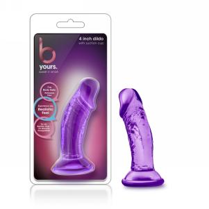 Sweet N' Small 4 Inch Dildo with Suction Cup - Purple