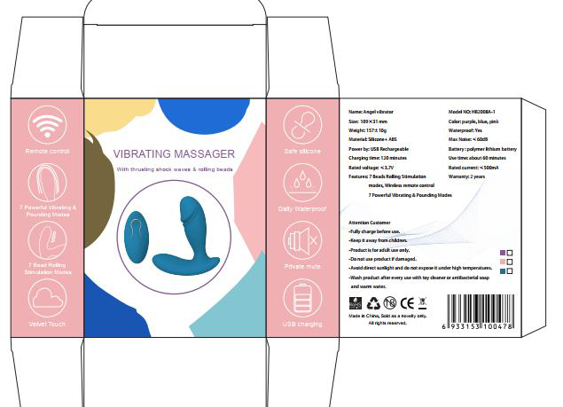 Rolling Beads Vibrator with Remote Control