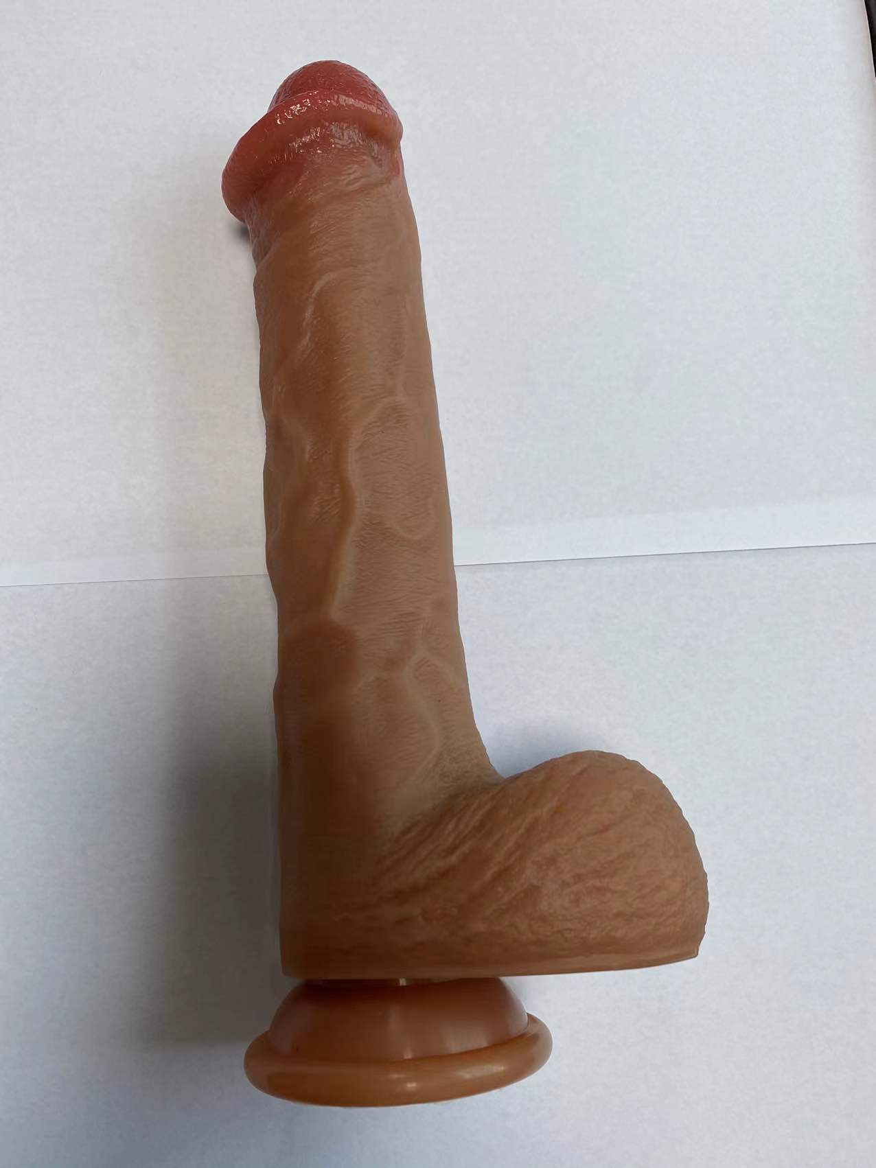 Manual 2-Layer Silicone Massager 23.5cm - Dildos