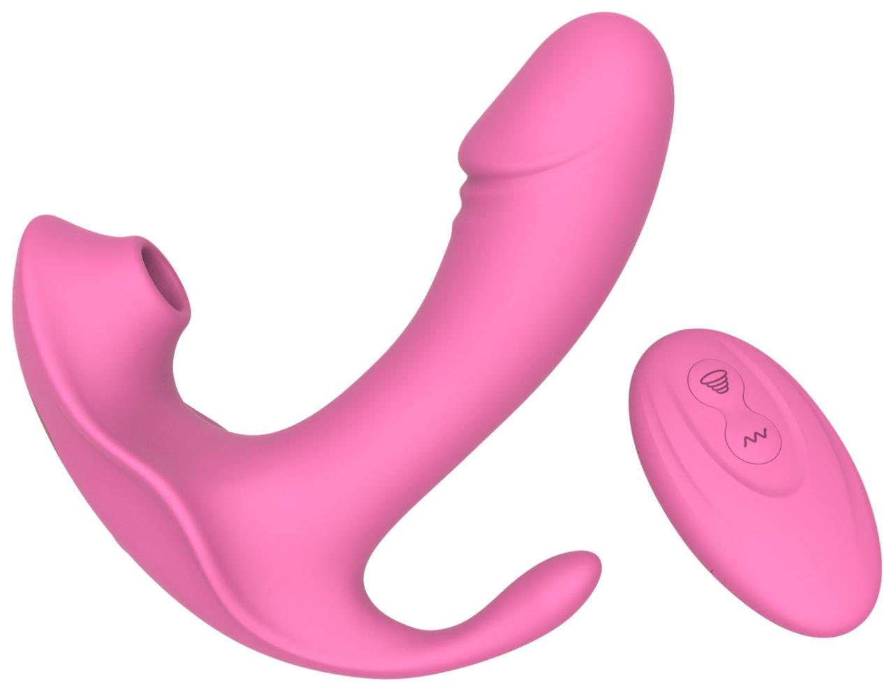 Sunley Sucking & Vibrating Vibrator with Remote