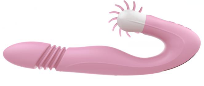 Kitty Telescopic Vibrator with Heating and Tongue Licking