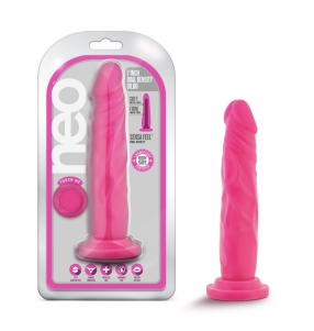 Neo - 7.5 Inch Dual Density Cock - Neon Pink