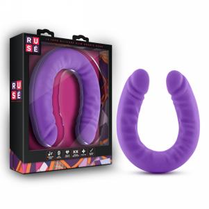 18 Inch Silicone Slim Double Dong Purple — 2