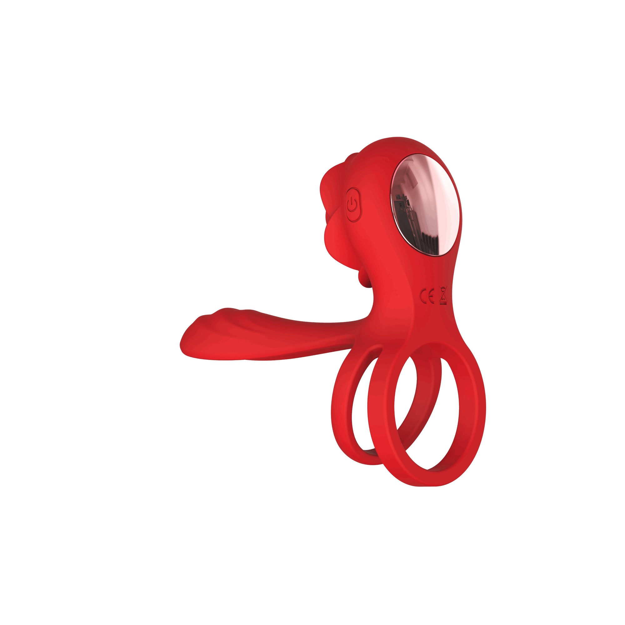 Cock Ring With Rose-shaped Vibrator 2nd Generation