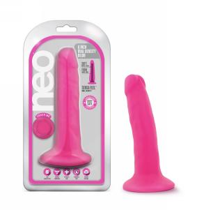 Neo - 6 Inch Dual Density Cock - Neon Pink