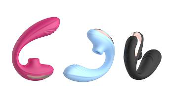 Suction and Vibration Vibrator with 10 Frequencies Each