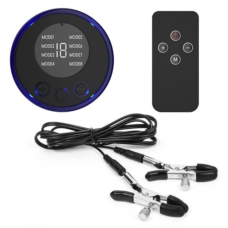 TB-E247 Stainless steel rocket shape anal plug with electro cable