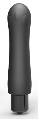 Anal plug * 100% waterproof medical silicone * Silent, <40dB * Single frequency vibration (AAA battery) * Color: black