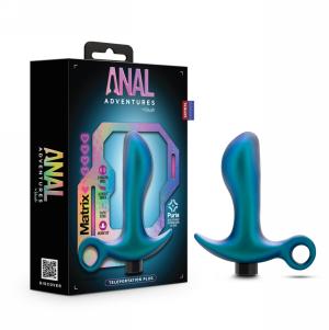 Anal Adventures Matrix - Teleportation Plug - Lunar Blue