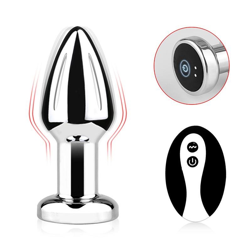 NanoVibe Vibrating Metal Anal Plug With Wireless Control