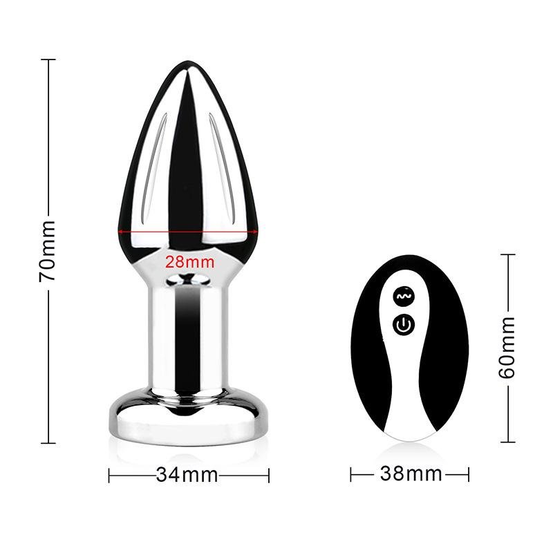 NanoVibe Vibrating Metal Anal Plug With Wireless Control