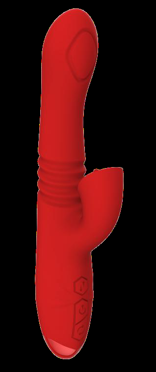 Thrusting Vibrator with Tongue Click