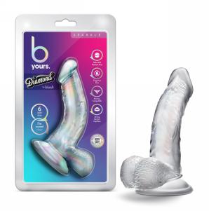 Diamond Sparkle Clear Dildo