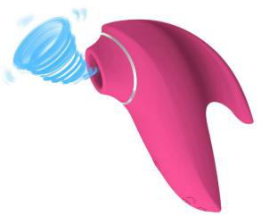 Sucking & spitting vibrator