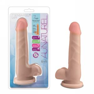 Au Naturel 7 Inch Sam Dildo - Beige
