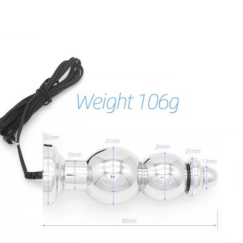 TB-E254-1 electro-conductive stainles steel anal plug