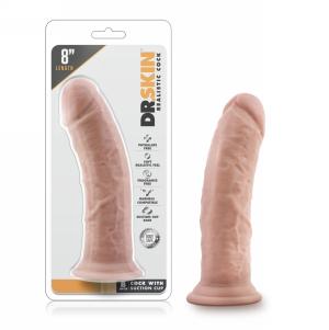 8 Inch Cock With Suction Cup - Vanilla