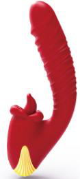 Telescopic Vibrator with Licking