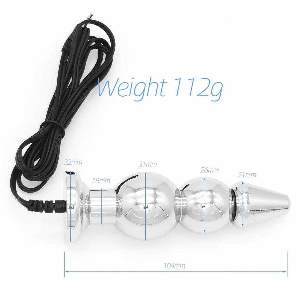 TB-E255-1 electro-conductive stainles steel anal plug