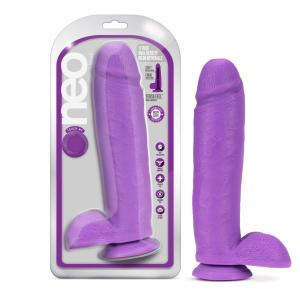 Neo - 11 Inch Dual Density Dildo - Neon Purple