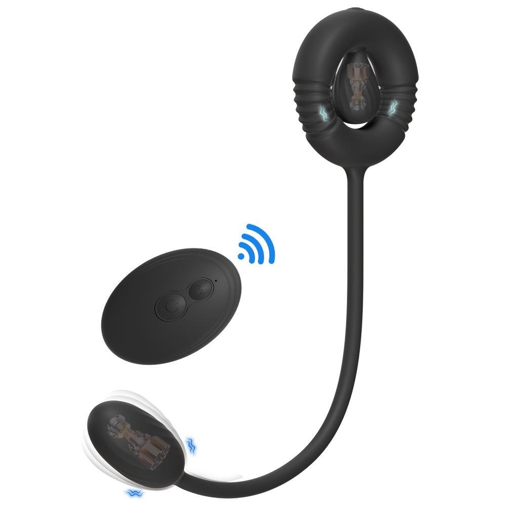 TB-A333 VibeSync Duo Vibrating Penis Ring With Vibrating Anal Bullet With Wireless Control