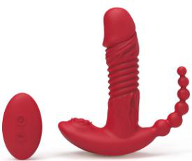 Rotating Telescopic Vibrator with Remote