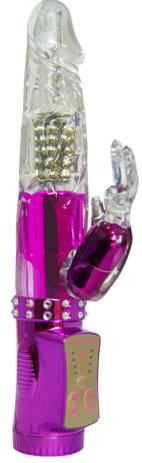 Vibrating Rotating Massager with TPE Sleeve (Battery-Powered)