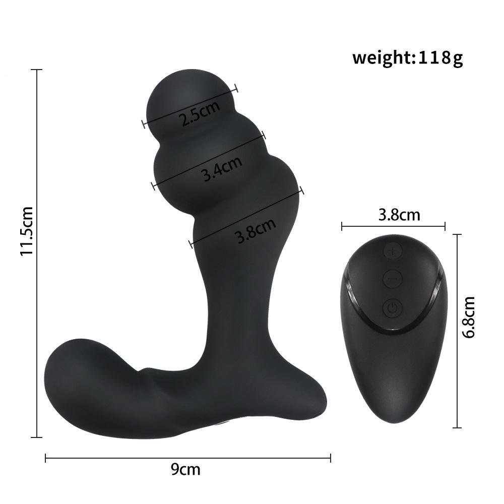 TB-A405 LuminaryPulse Vibrating Anal Beads With Wireless control and Back Light