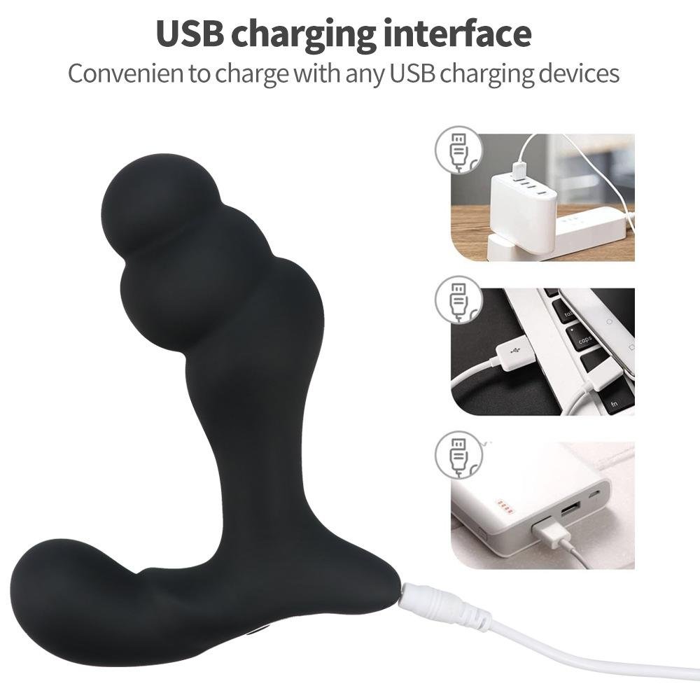 TB-A405 LuminaryPulse Vibrating Anal Beads With Wireless control and Back Light