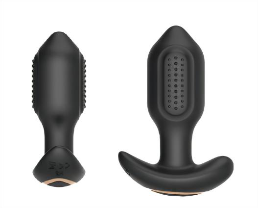 Prostate Stimulator & Cock Ring 10.5x7x3.5cm Silicone