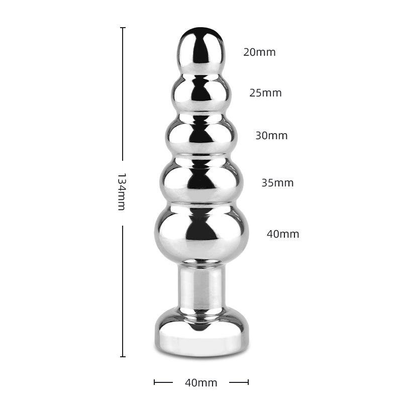 Pulse Wave Remote Control Vibrating Metal Anal Plug